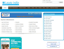 Tablet Screenshot of locateindia.com