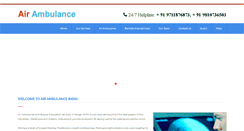 Desktop Screenshot of airambulanceindia.locateindia.com